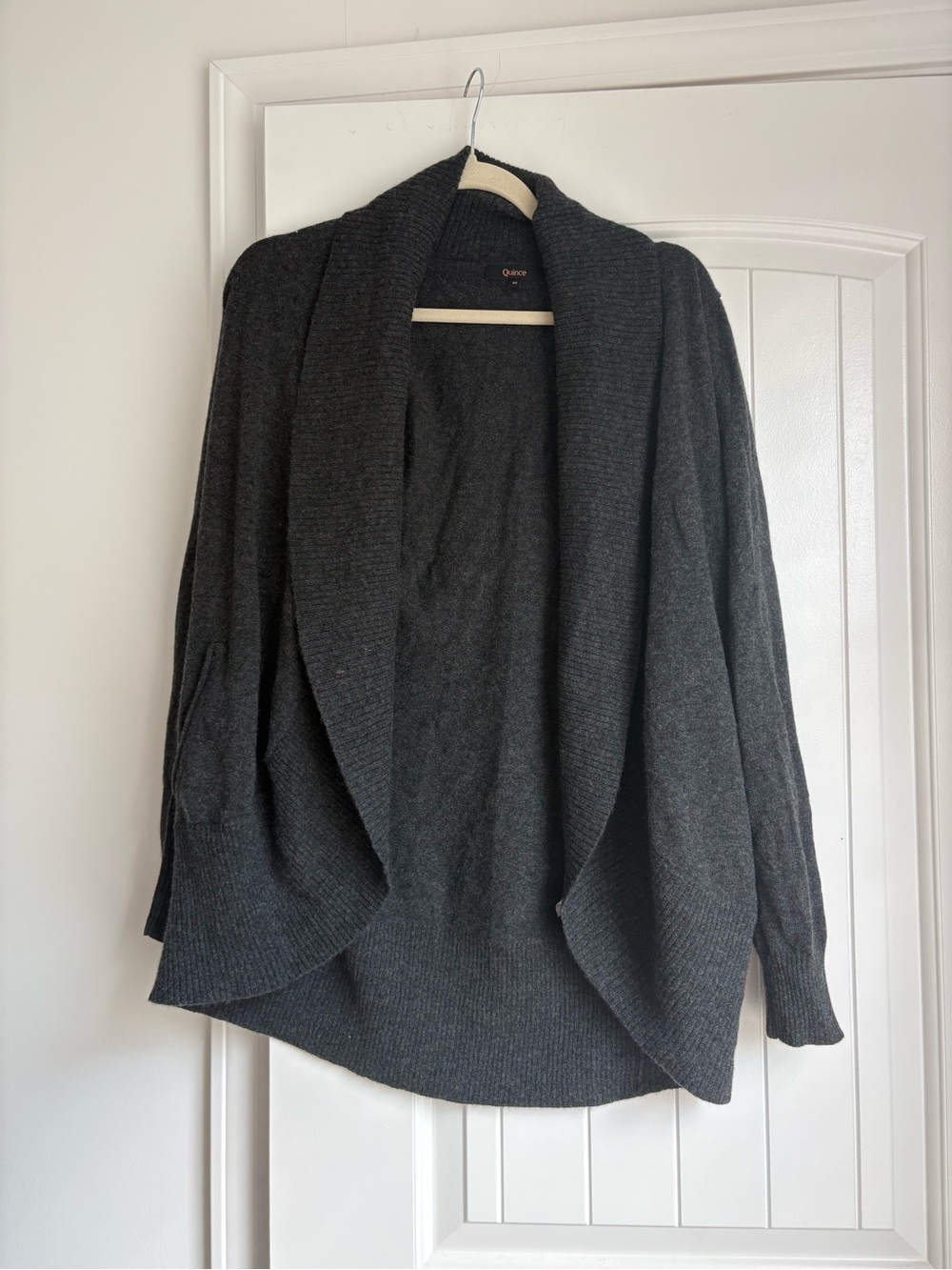 Quince Mongolian Cashmere Open Cardigan Sweater